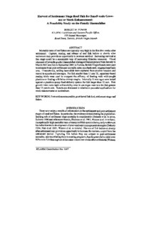 Harvest of settlement stage reef fish for small-scale grow-out or stock enhancement: a feasibility study on the family Haemulidae