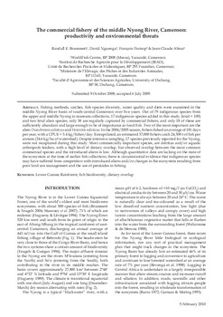 The commercial fishery of the middle Nyong River, Cameroon: productivity and environmental threats