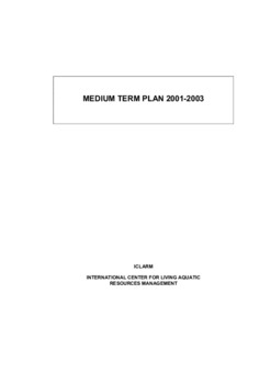 Medium term plan 2001 - 2003