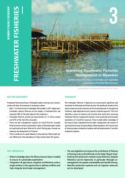 Myanmar fisheries: Freshwater fisheries