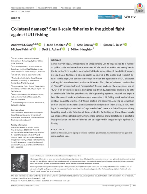 Collateral damage? Small-scale fisheries in the global fight against IUU fishing