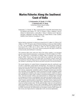 Marine fisheries along the southwest coast of India