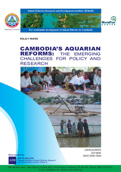 Cambodia's aquarian reforms : the emerging challenges for policy and research