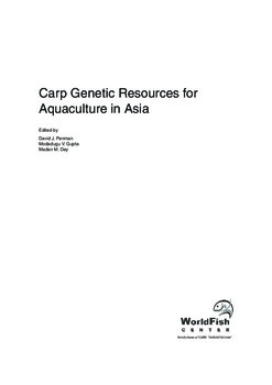 Carp genetic resources for aquaculture in Asia