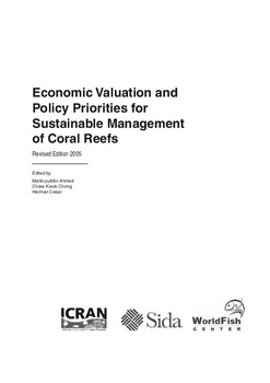Economic valuation and policy priorities for sustainable management of coral reefs