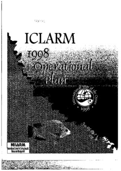 ICLARM 1998 operational plan