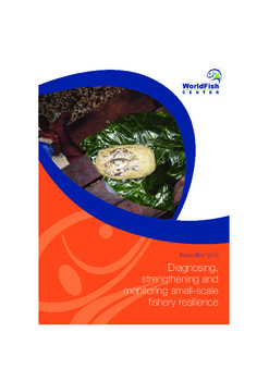 Diagnosing, strengthening and monitoring small-scale fishery resilience