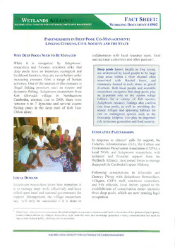 Partnerships in deep pool co-management: linking citizens, civil society and the State