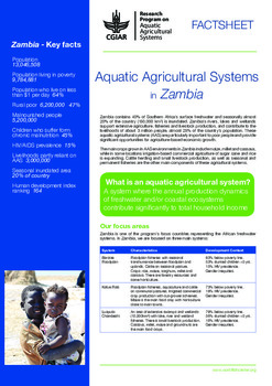 Aquatic agricultural systems in Zambia