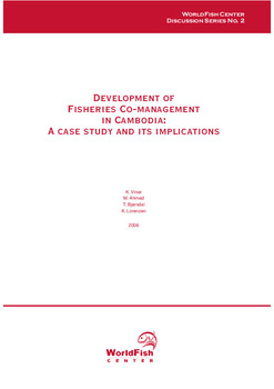 Development of fisheries co-management in Cambodia : a case study and its implications