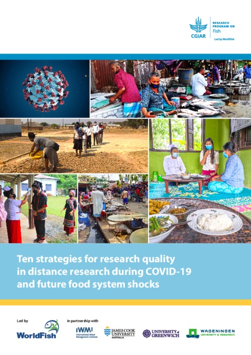Ten strategies for research quality in distance research during COVID-19 and future food system shocks