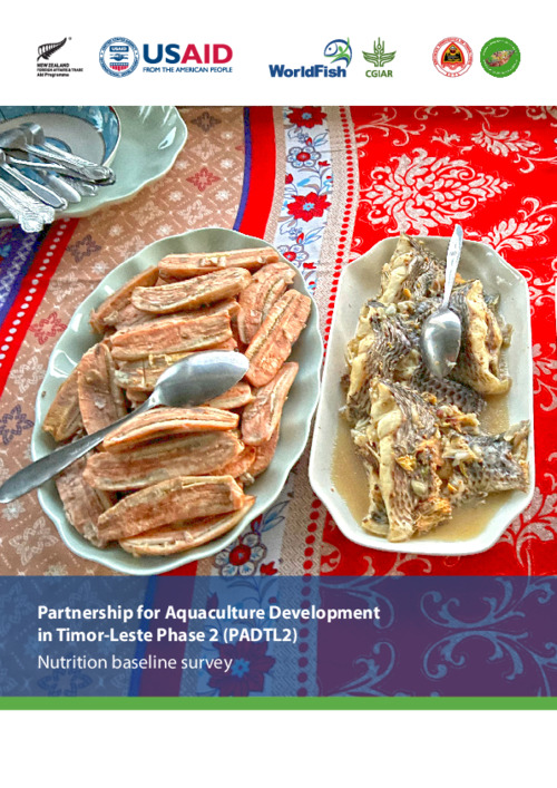 Partnership for Aquaculture Development in Timor-Leste Phase 2 (PADTL2). Nutrition baseline survey.