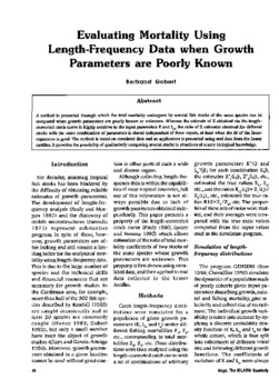 Evaluating mortality using length-frequency data when growth parameters are poorly known