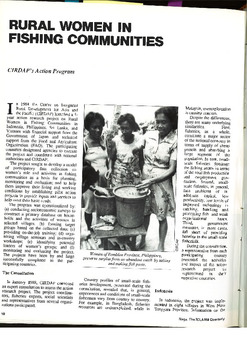Rural women in fishing communities: CIRDAP's action programme