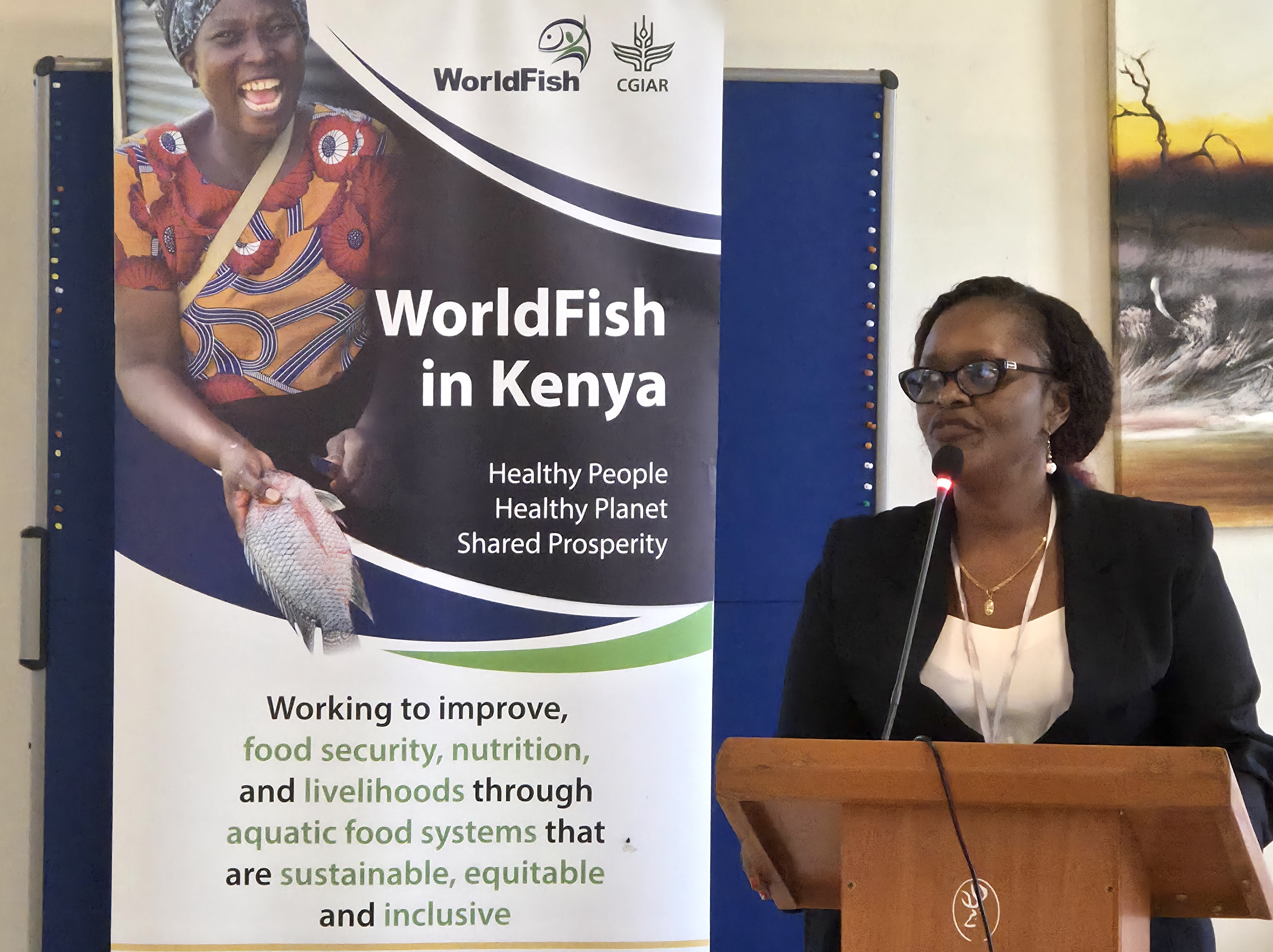 Dr. Rahma Adam, Country Representative for WorldFish Kenya