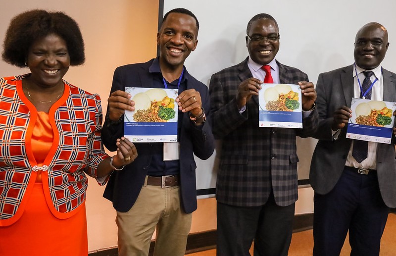 From left to right: Francesca Mumbumba, Sosten Banda, Victor Siaamudala, Harris Phiri.