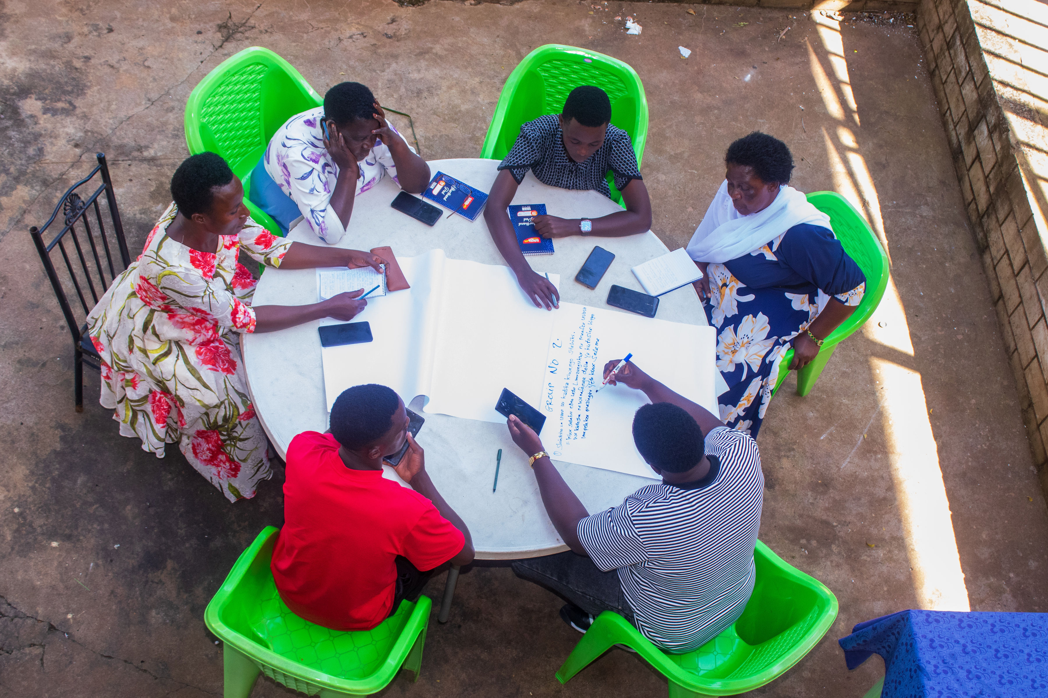 Participants discussing priority options (Photo credit Boniphace Robert)