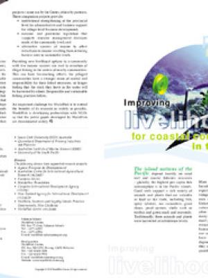 Pacific: improving livelihoods for coastal communities in the Pacific