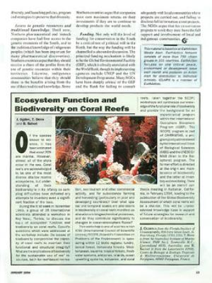 Ecosystem function and biodiversity on coral reefs