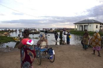 Traders at a landing site in Lake Victoria, Tanzania, waiting to buy fish. Photo: Deogratius Simbila, EMEDO.