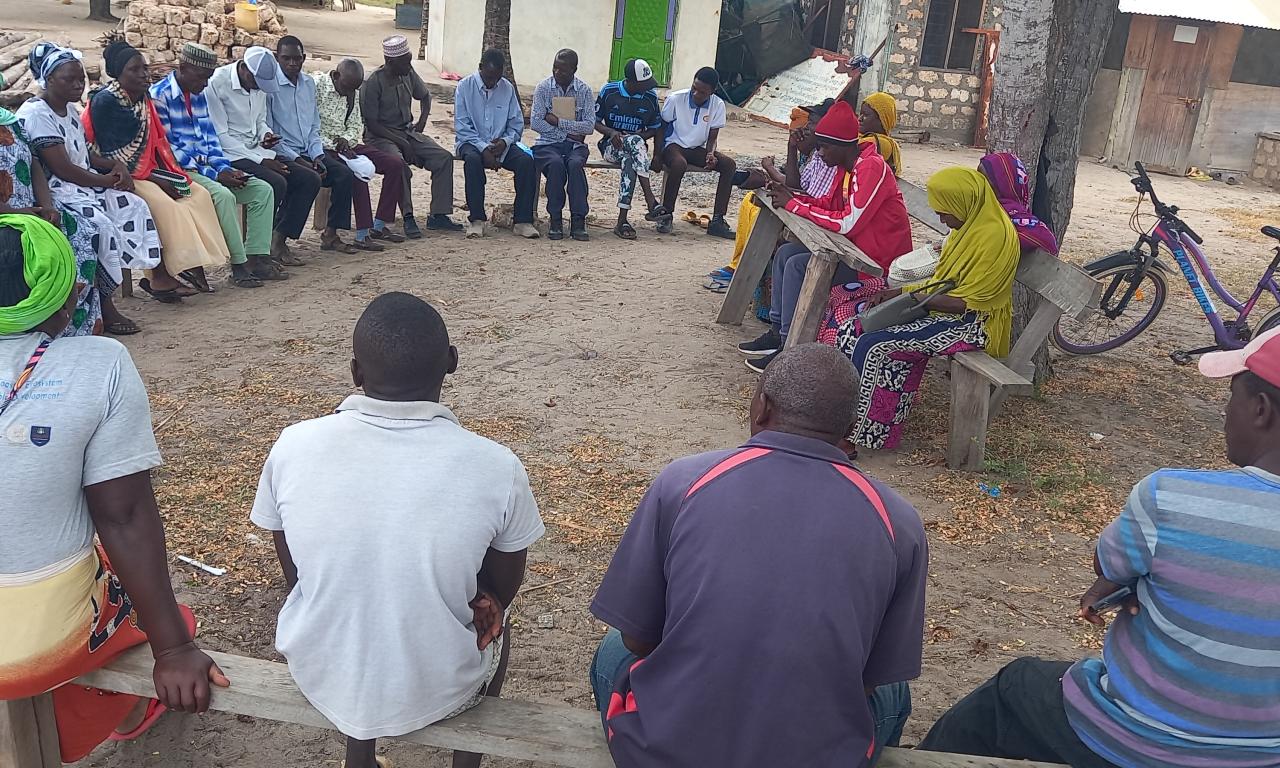 Cover photo: Participants from Tsunza, Dabaso and Umoja mariculture groups during a peer learning exchange on community-led mariculture in coastal Kenya. Photo: Douglas Okemwa/WorldFish. 